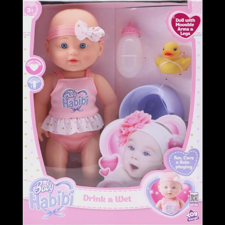 Baby Habibi Doll Drink & Wet 14-Inch