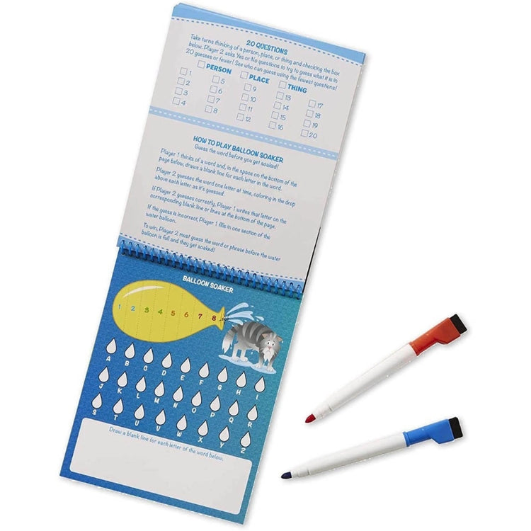 Write-On / Wipe-Off Activity Games Pad