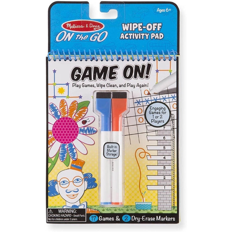 Write-On / Wipe-Off Activity Games Pad