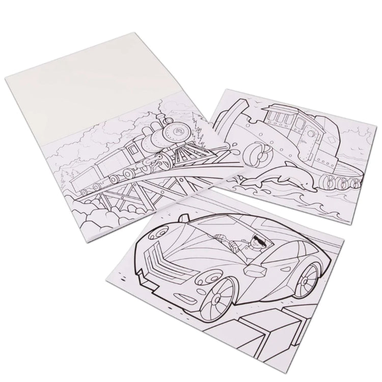 Jumbo Coloring Pad- Vehicles