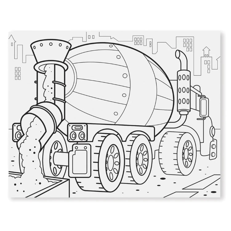 Jumbo Coloring Pad- Vehicles