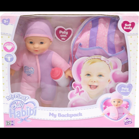 Baby Habibi My First Baby Doll My Backpack 12-Inch