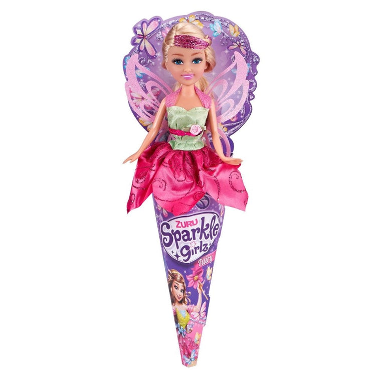 Sparkle Girlz Fairy Doll In A Cone