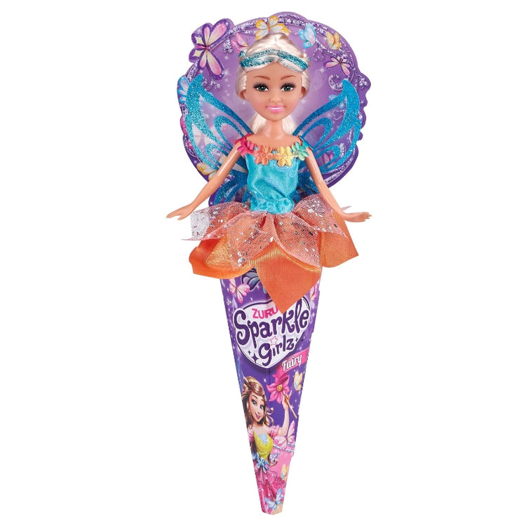 Sparkle Girlz Fairy Doll In A Cone