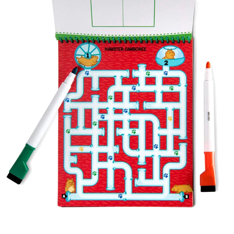 Animal Games Wipe-Off Activity Pad