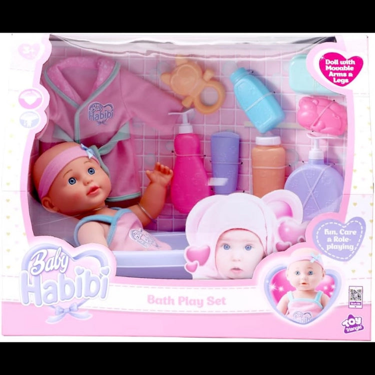 Baby Habibi Doll Bath Playset 14-Inch