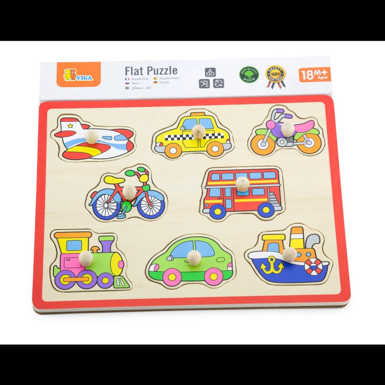 Flat Puzzle- Transports