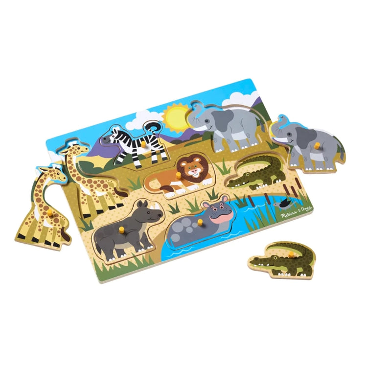 Safari Peg Puzzle- 7 Pieces