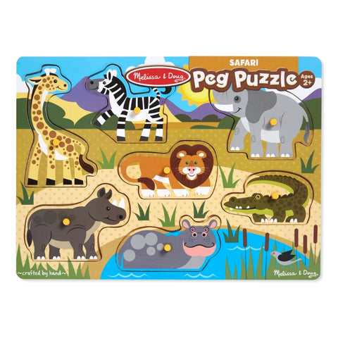 Safari Peg Puzzle- 7 Pieces
