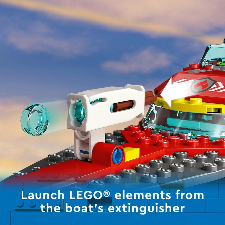 Fire Rescue Boat- 144 Pcs