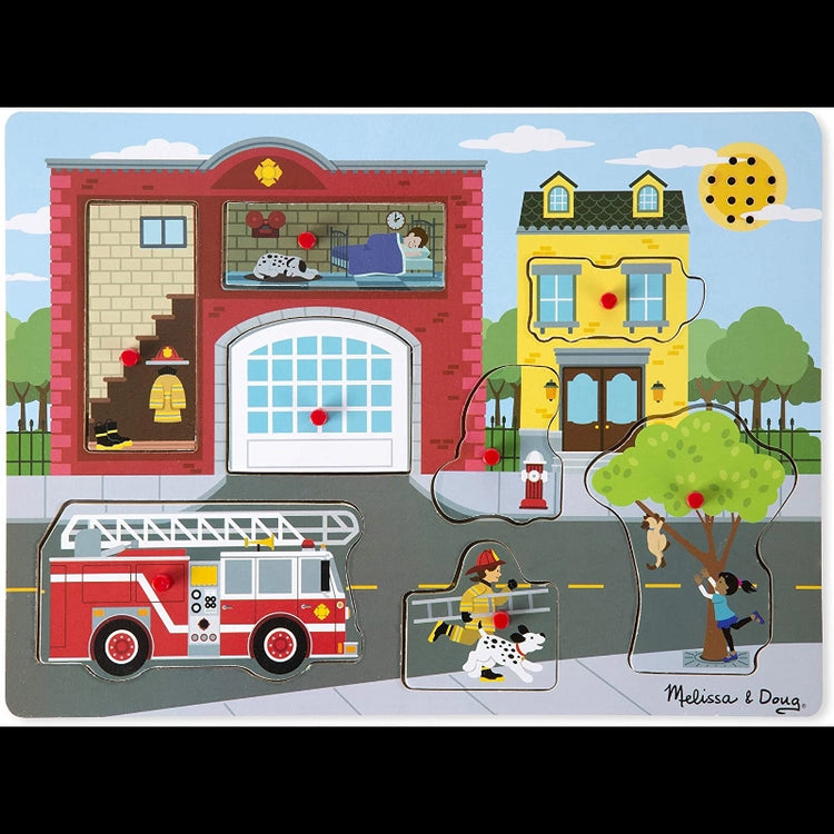 Around The Fire Station Sound Puzzle- 8 Pieces