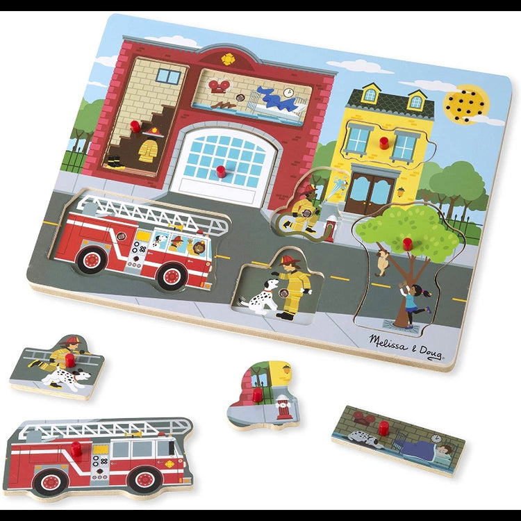 Around The Fire Station Sound Puzzle- 8 Pieces