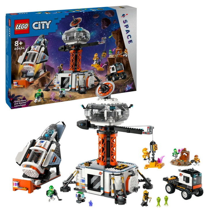 Space Base and Rocket Launchpad- 1422 Pcs