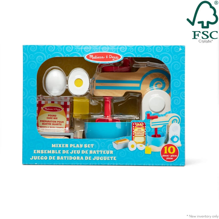 Wooden Make-a-Cake Mixer Set