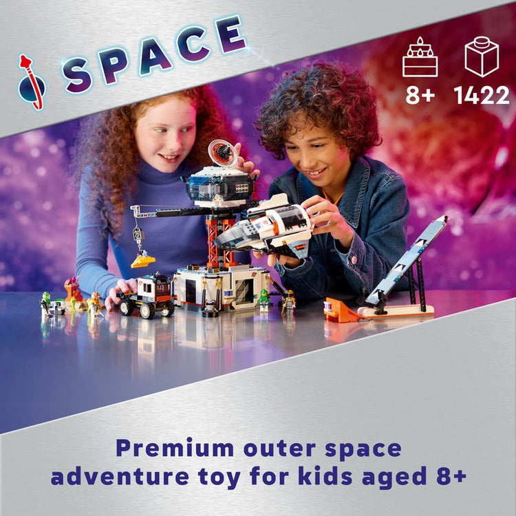 Space Base and Rocket Launchpad- 1422 Pcs