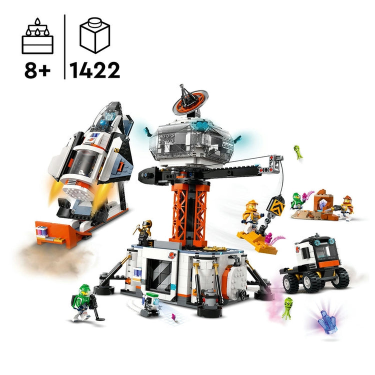 Space Base and Rocket Launchpad- 1422 Pcs