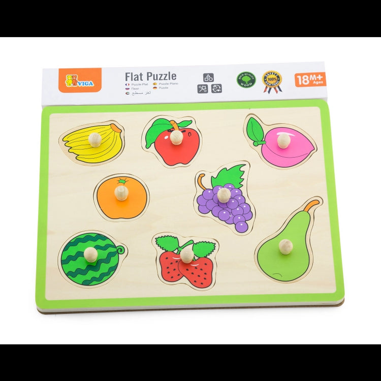 Flat Puzzle- Fruit