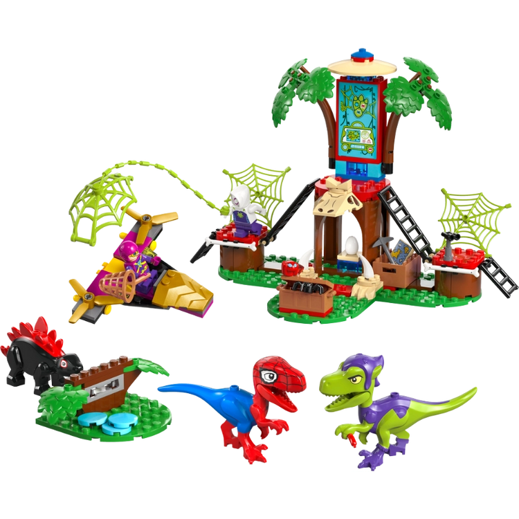 Spidey and Gobby's Raptor Battle at Tree House HQ - 143 Pcs
