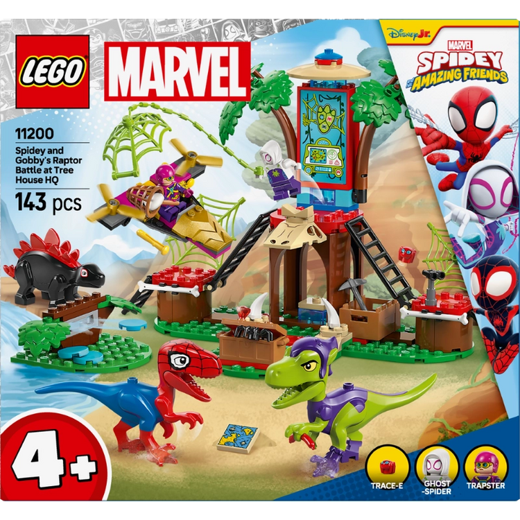 Spidey and Gobby's Raptor Battle at Tree House HQ - 143 Pcs