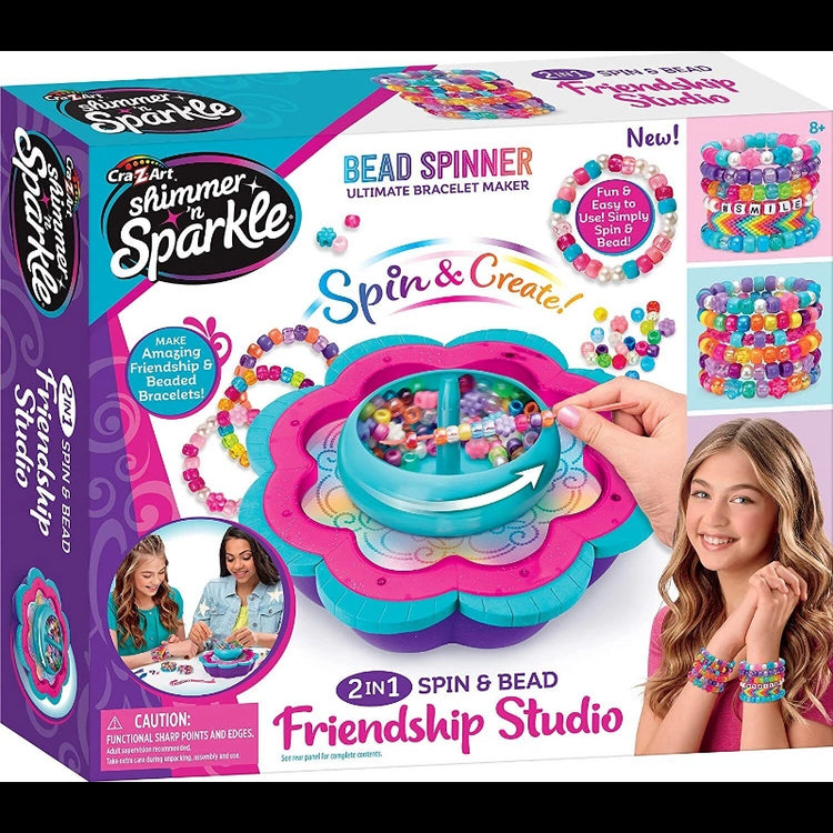 Shimmer 'n Sparkle 2-in-1 Spin & Bead Friendship Studio