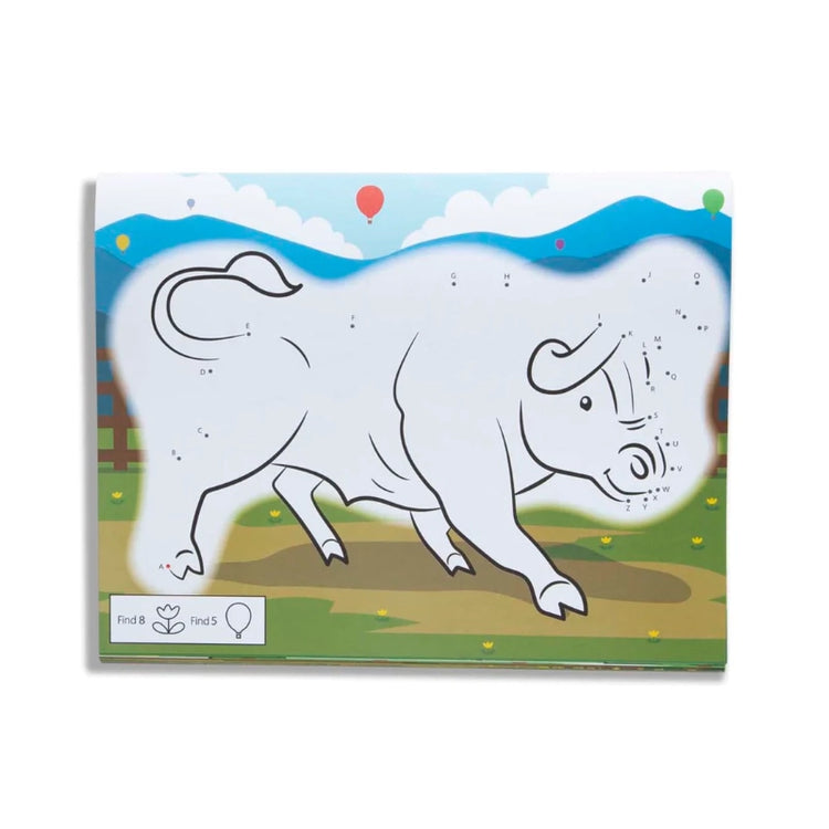 ABC Dot-to-Dot Coloring Pad- Farm