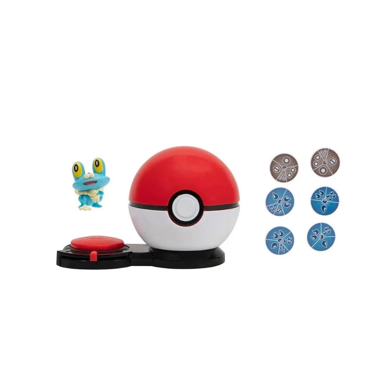 Pokemon Surprise Attack Poke Ball Battle Game Single Pack- Froakie with Poke Ball