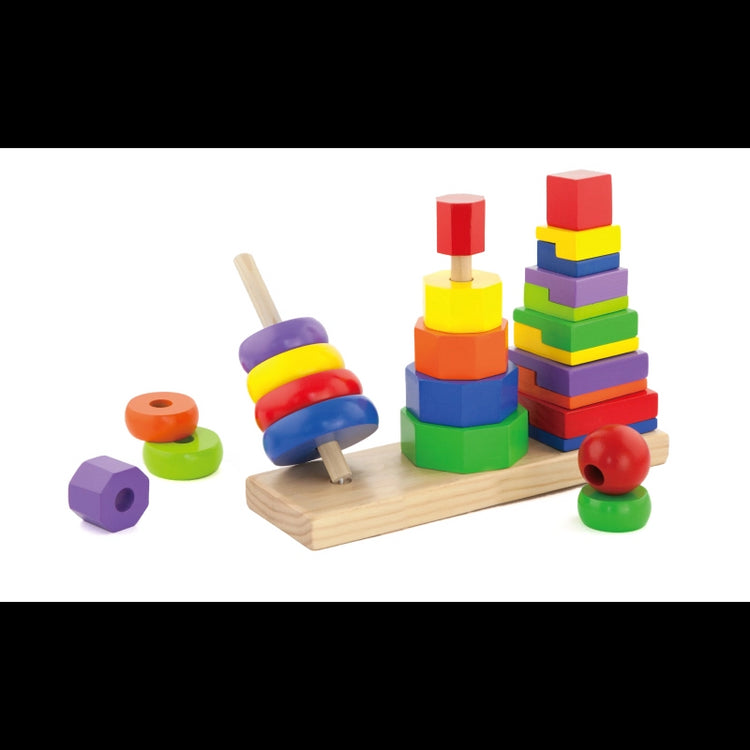 Wooden Geometric Stacker
