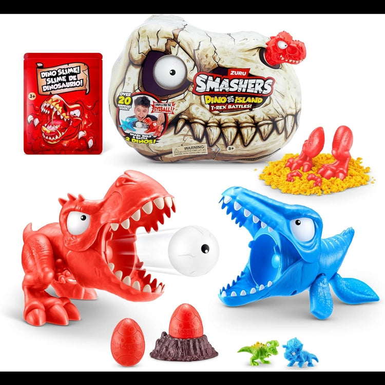 Smashers Dino Island T-Rex Battle Playset (Medium) (S1)