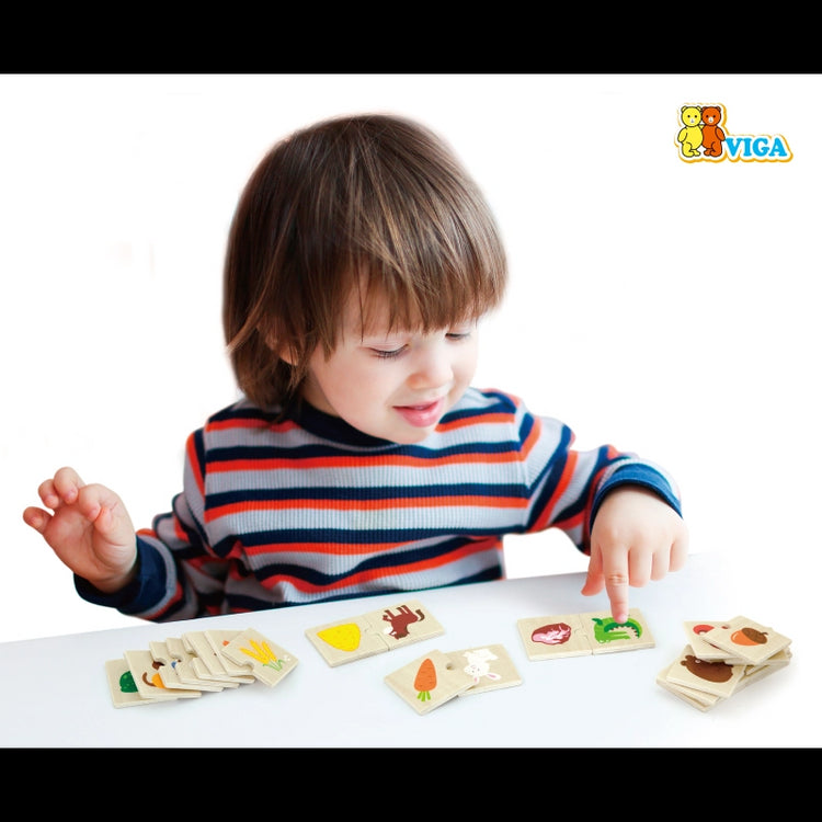 Animals Feeding Puzzle Set