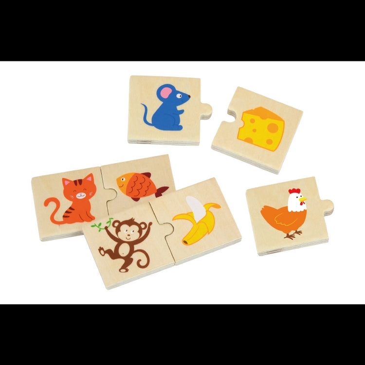 Animals Feeding Puzzle Set