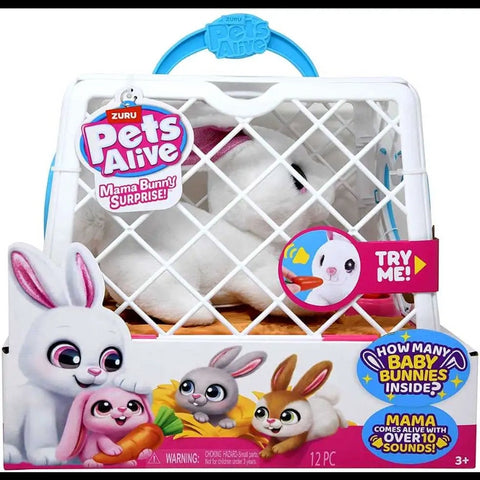 Pets Alive Mama Bunny & Baby Surprise Playset