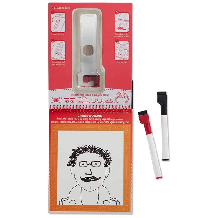 Spy Games Wipe-Off Activity Pad- On The Go Travel Activity