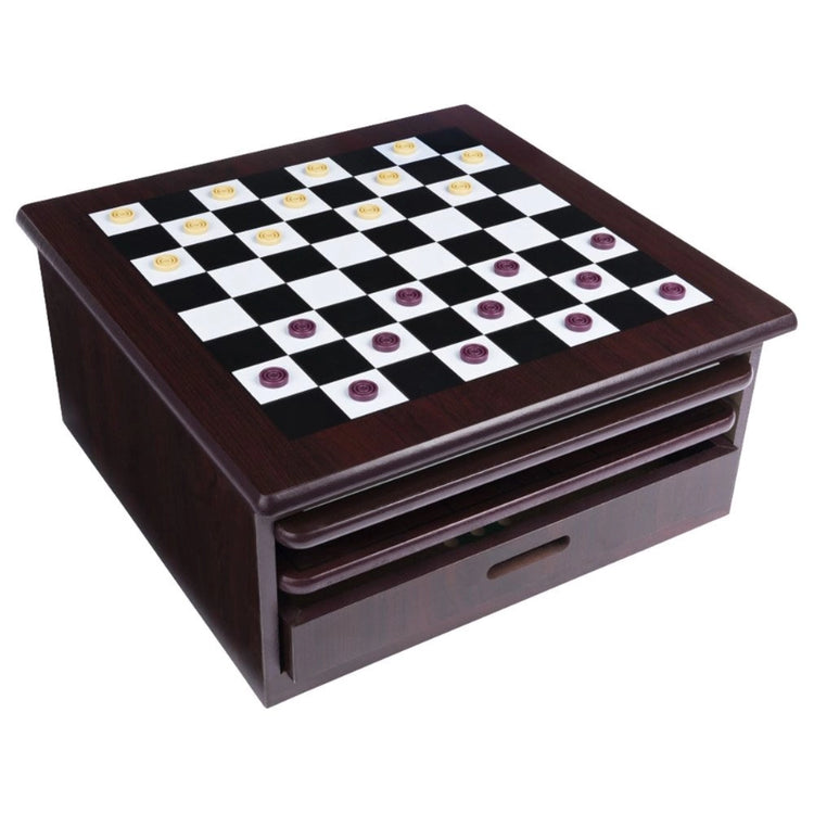 Spin Master Game 12-in-1 Wooden Game Center