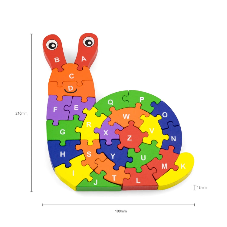 Wooden 3D Snail Puzzle