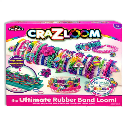 Cra-Z-Loom Ultimate Rubber Band Loom- Mermaid Tales and Unicorn Dreams