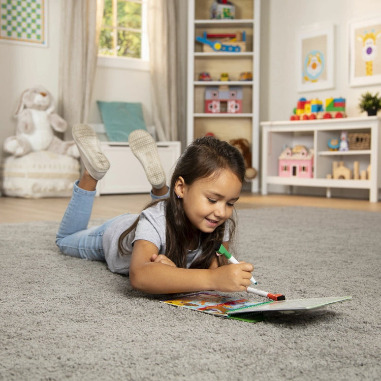 Animal Games Wipe-Off Activity Pad- On the Go Travel Activity