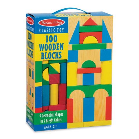 Wood Blocks Set- 100 Pcs