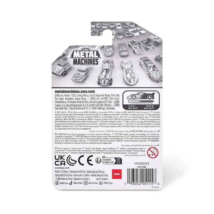 Metal Machines Standard Series 4 Color Change Car (1 pack)- 30 Pcs