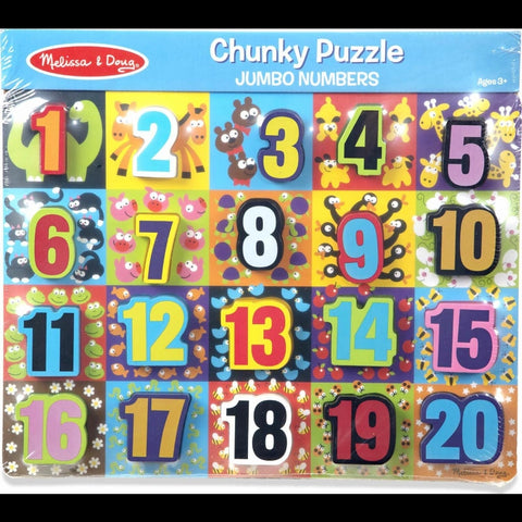 Jumbo Numbers Chunky Puzzle