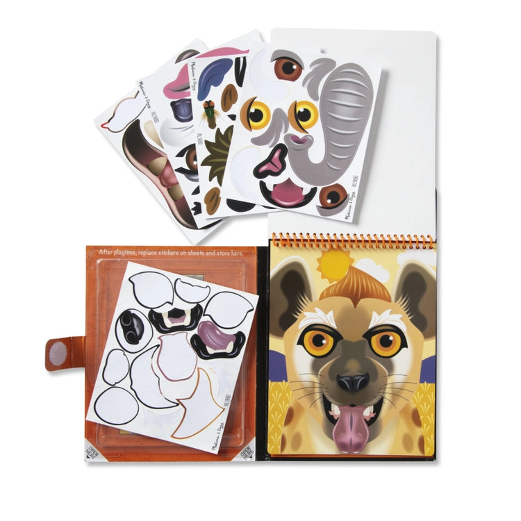 Make-A-Face- Safari Reusable Sticker Pad