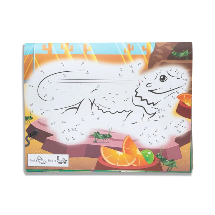 123 Dot-to-Dot Coloring Pad- Pets