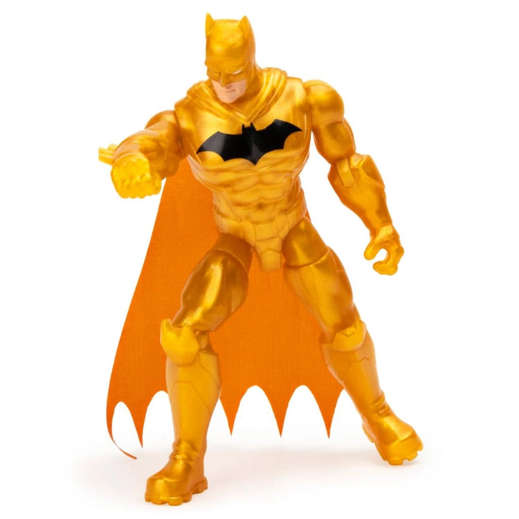 DC Batman, 4-Inch Defender Batman Action Figure- Gold