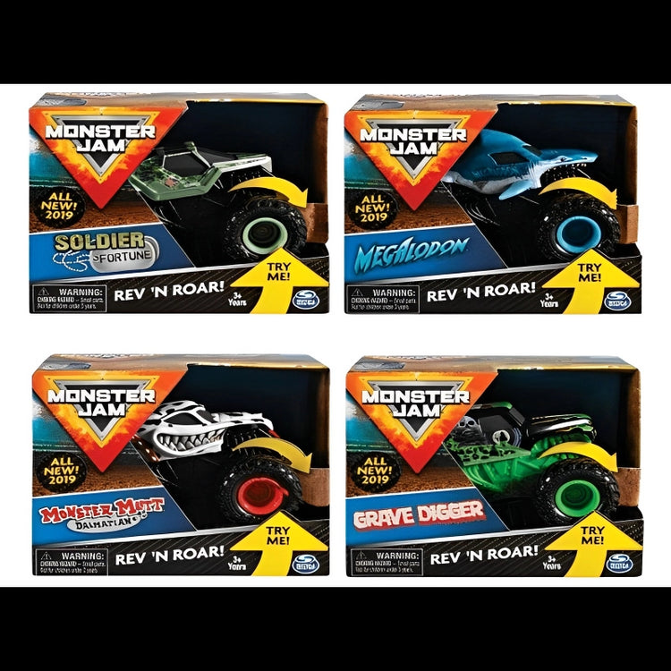 Monster Jam, Rev 'N Roar 1:43 Vehicles Asst.
