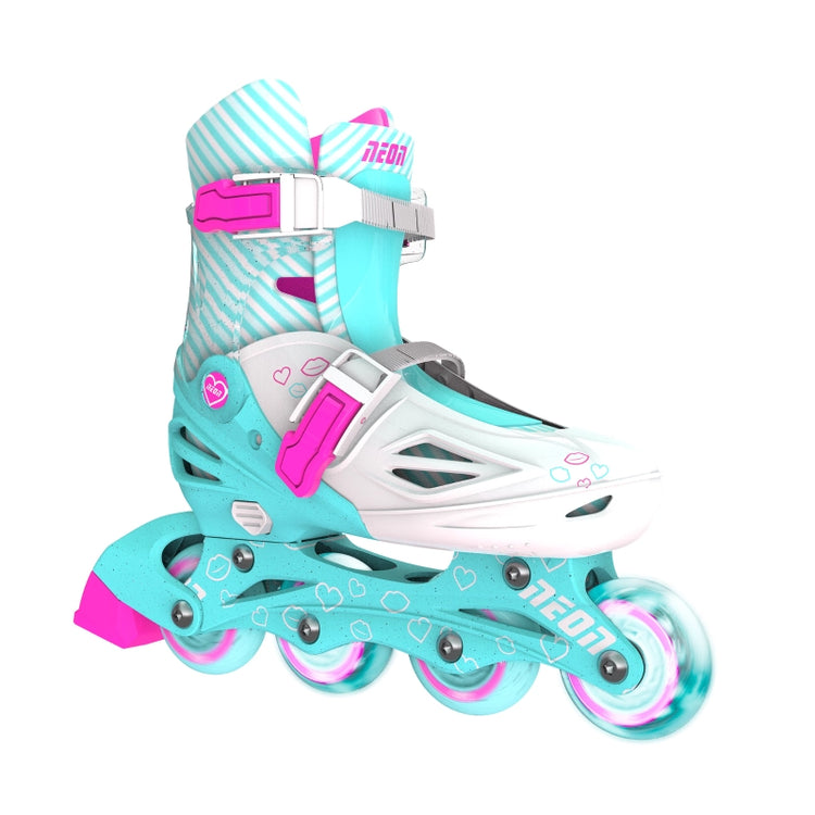 Neon Combo Skates 2-in-1 (Size 3-6)- Teal