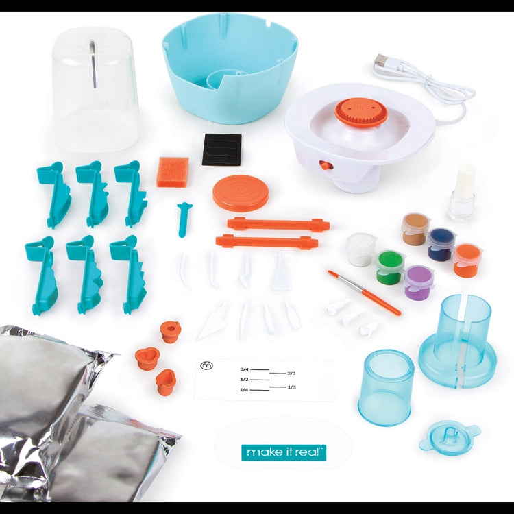 Mini Pottery Studio Deluxe Set- 46 Pcs