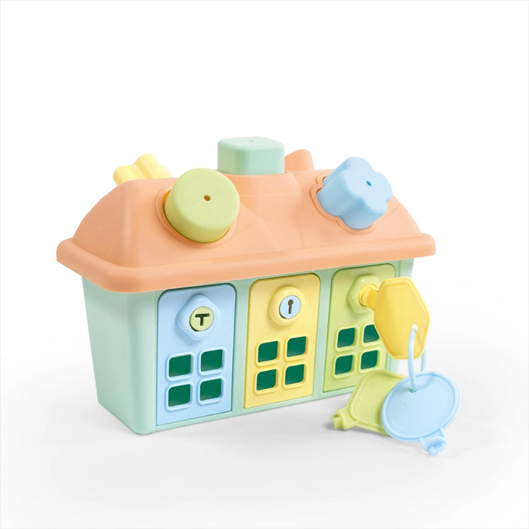Shape Sorter Happy House with Lockable Doors (New)