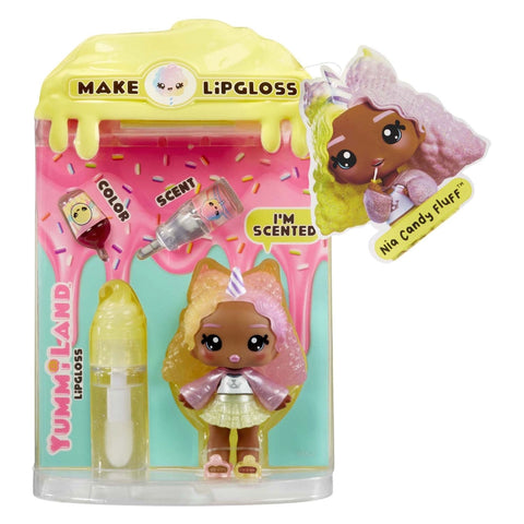 Yummiland Lipgloss Small Doll- Series 2- Nia Candy Fluff
