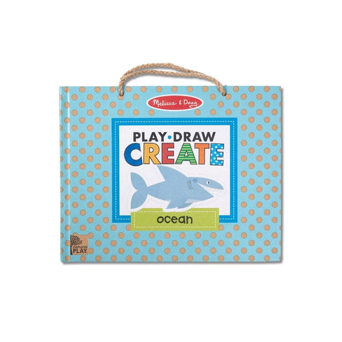 Natural Play: Play, Draw, Create Reusable Drawing & Magnet Kit- Ocean