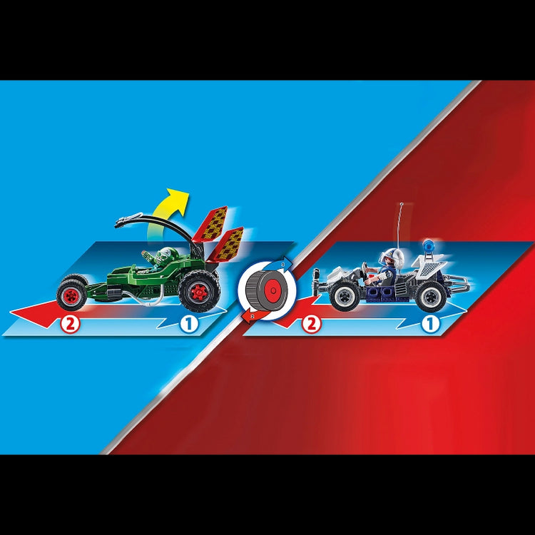 Police Go-Kart Escape- 125 Pcs