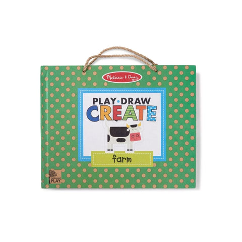 Natural Play: Play, Draw, Create Reusable Drawing & Magnet Kit- Farm